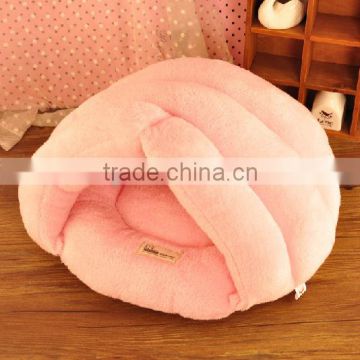 baby pink warmly plush dog bed princess dog bed