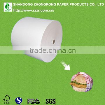 food packaging paper hamburger Paper with PE coated