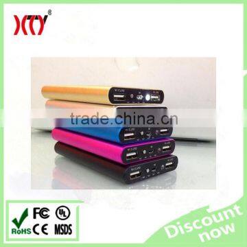 Dual USB output powerbank 6000mah mobile phone power bank charger lipo battery