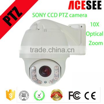 Competitive price ACESEE 960H Analog 10x zoom auto tracking ptz mini speed dome camera