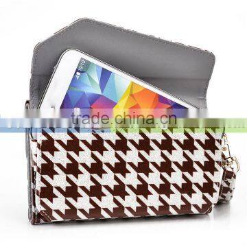 Quilted Design Lady Pocket Purse Wallet Case fit for Samsung s5 /s4 ,I4/I5 with card slots