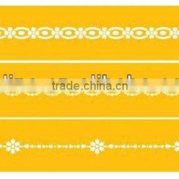 Marquetry Brders Cake stencil set for decorate elegant cakes