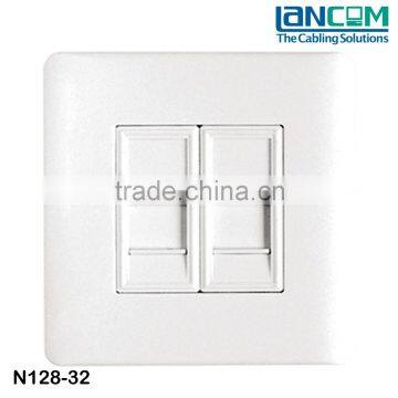 Lancom Over 5 Years Experience Factory newest design promotion Network Face plate Cat5e/Cat6