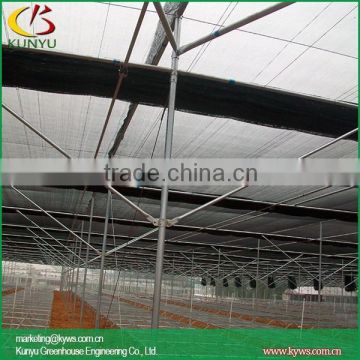 Arch roof type windbreak netting commercial shade house outdoor shade cloth