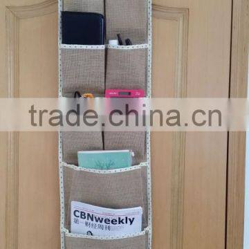 natural jute material school student storage bag