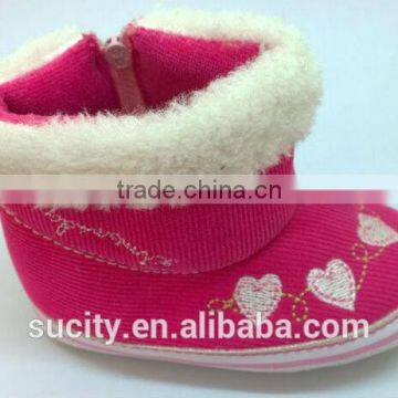 wholesale beautiful global warming baby shoes with zipper