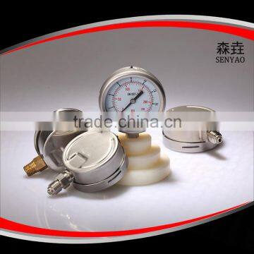 100mm bottom connection pressure gauge