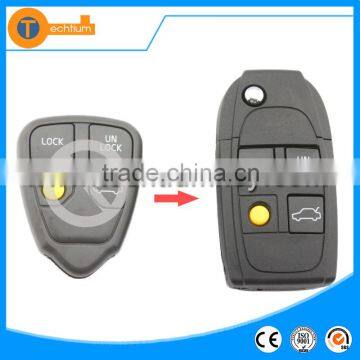 high quality 4 button universal remote car key shell with letter on back without logo for volvo xc90 s60 v70 s40