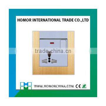 Burshed Aluminum EU Standard Switched Socket photo-3