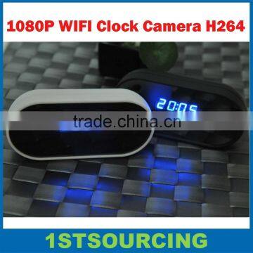 H264 1080P Camera P2P WIFI multi-function clock camera