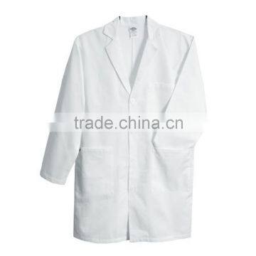 Kids woven lab coats/ 65polyester 35cotton twill fabric children medical uniforms /Long sleeve white childs lab coat