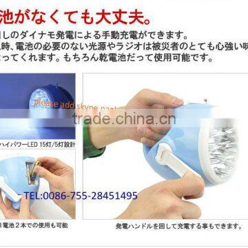 LED Dynamo Torch with FM/AM Radio Function (XLN-702)