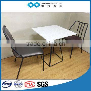 TB TB Black Painting Leg Chairs Restaurant Dining Chairs With Armrests