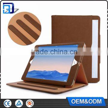 Hot Factory Price For iPad 5 Flip Tan tab Pu Leather Tan Case For iPad air With Stand Tablet Case Flip Cover For iPad Air