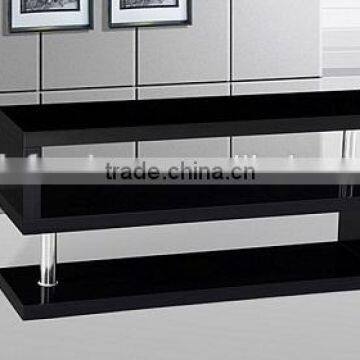 2016ELEGANTMDFBOOKSHELFHIGHGLOSSYPAINTBLACKWHITE RED TV STANDMETALSHELFSTORAGESHELFWOOD photo-3