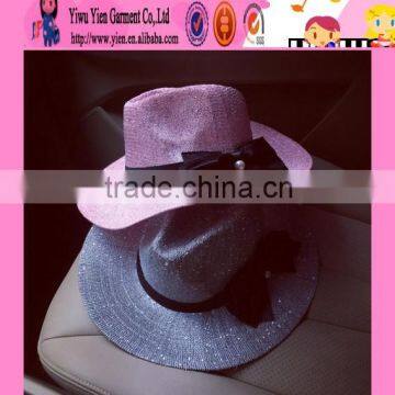 2016 factory latest design bowknot sun hats made in China hot sale original beach hats for women