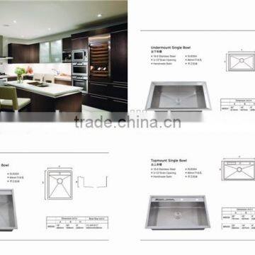 Corner Kitchen Sink Handmade Stainless Steel photo-2