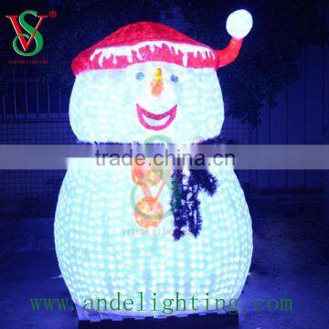 high quality LED 3D motif light snowman light