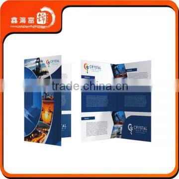 Customied folding custom company introduce brochure