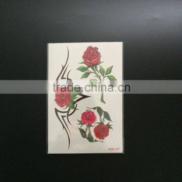 WMC-007 Tribal Rose Adult Body Tattoo Sticker