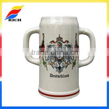 Double Handle Deutschland 2 Liter Stoneware Mug