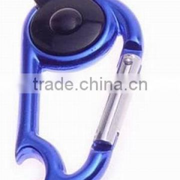 promotional aluminium mini led torch with carabiner