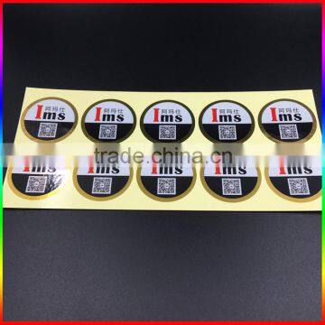 Custom Round Self Adhesive Sticker/ Gold Foil Stickers Adhesive Sticker Labels photo-2