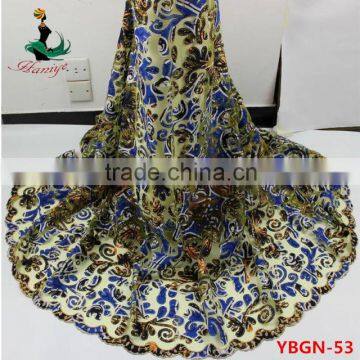 YBGN53 african wax hollandais with embroidery guipure lace wax lace fabric