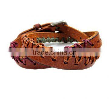 BOSHIHO Guys Leather Bracelets Plain Leather Bracelets Leather Rope Bracelet