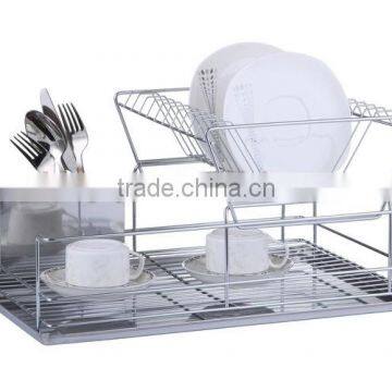 dish rack with 430 stainless steel tray and cutlery holder