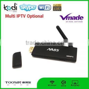WIFI XBMC H.265 EM85 M85 amlogic s805 quad core android wifi dongle tv box
