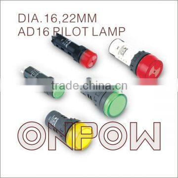 ONPOW 22mm indicator(AD16 series,16mm,22mm,CE,CCC,ROHS,REACH,IP40,IP65)