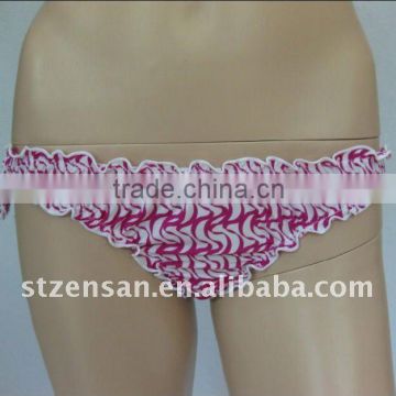 ruffle bandaged thong underwear