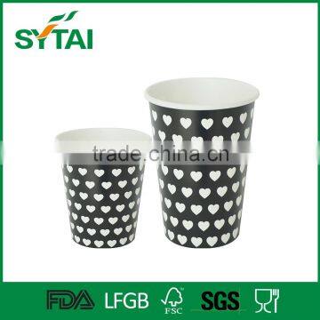 Biodegradable paper coffee cups coated with PLA, paper cup from China