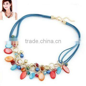 Fashion Multicolor Choker Vintage Pendant Statement Necklace Women Necklaces & Pendants Fashion Necklaces for Women 2014