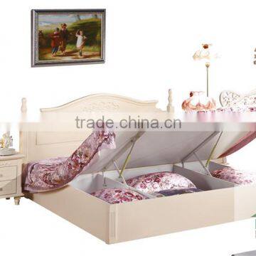 Wooden Double Box Bed HA-827# 1.8m Box Type Bed Wooden Box Bed Design