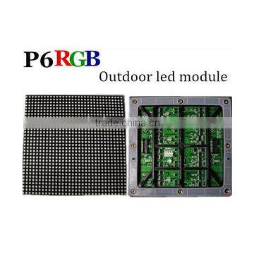 outdoor full-color P6 triad led screen