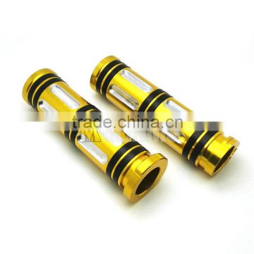 Gold 1"25mmCNC Deep Cut Motorcycle Handle Bar Motorcycle Hand Grips For Harley Sportster