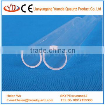 High-temperature clear quartz glass tube for sale