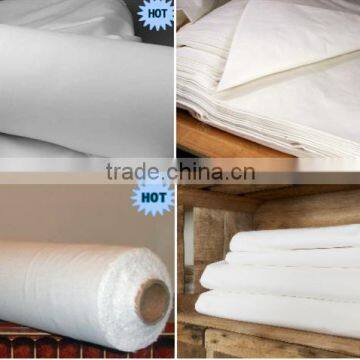 100% cotton bleach fabric for bed sheet in roll