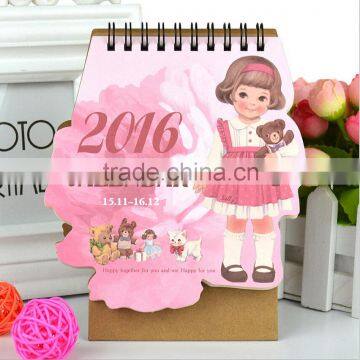 Custom 2016 Printing Desk Calendar/OEM Promotional Gift Calendar