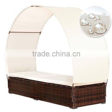 Vietnam poly rattan furniture, sunbed, round sunbed, garden furniture