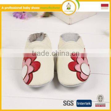 high quality safety shoes lovely flower print baby kids and safety shoes baby high top leather shoes