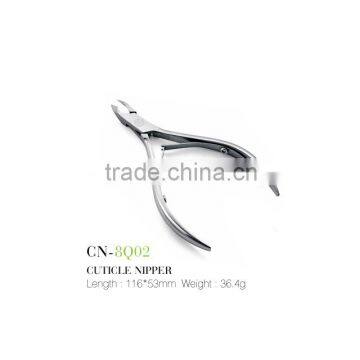 Durable stainless steel mirrored cuticle nipper