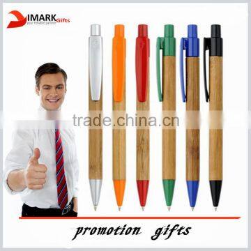 Logo print Eco-friendly Bamboo Pen for promotional