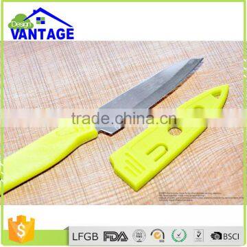 2016 best price colorful kitchen paring fruit knife stainless steel chef knife for camping