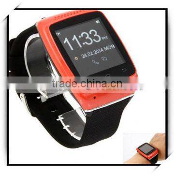 S12 New Stylish Anti-lost PC & Silicone Bluetooth Touch Screen Smart Watch Bracelet Red