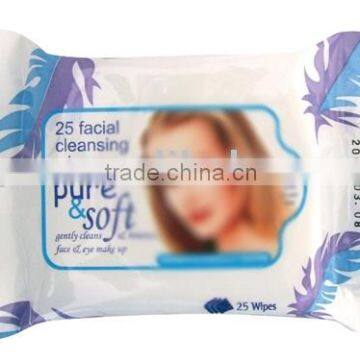 Facial cleansing wipes