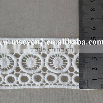 New Lace Designs 2016 Cotton Embroidery Lace With 5cm in White Lace for Lady Clothing photo-5