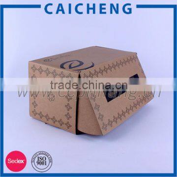 Wholesale Brown Cardboard Shoe Box Folding Corrugated Shoe Box photo-5